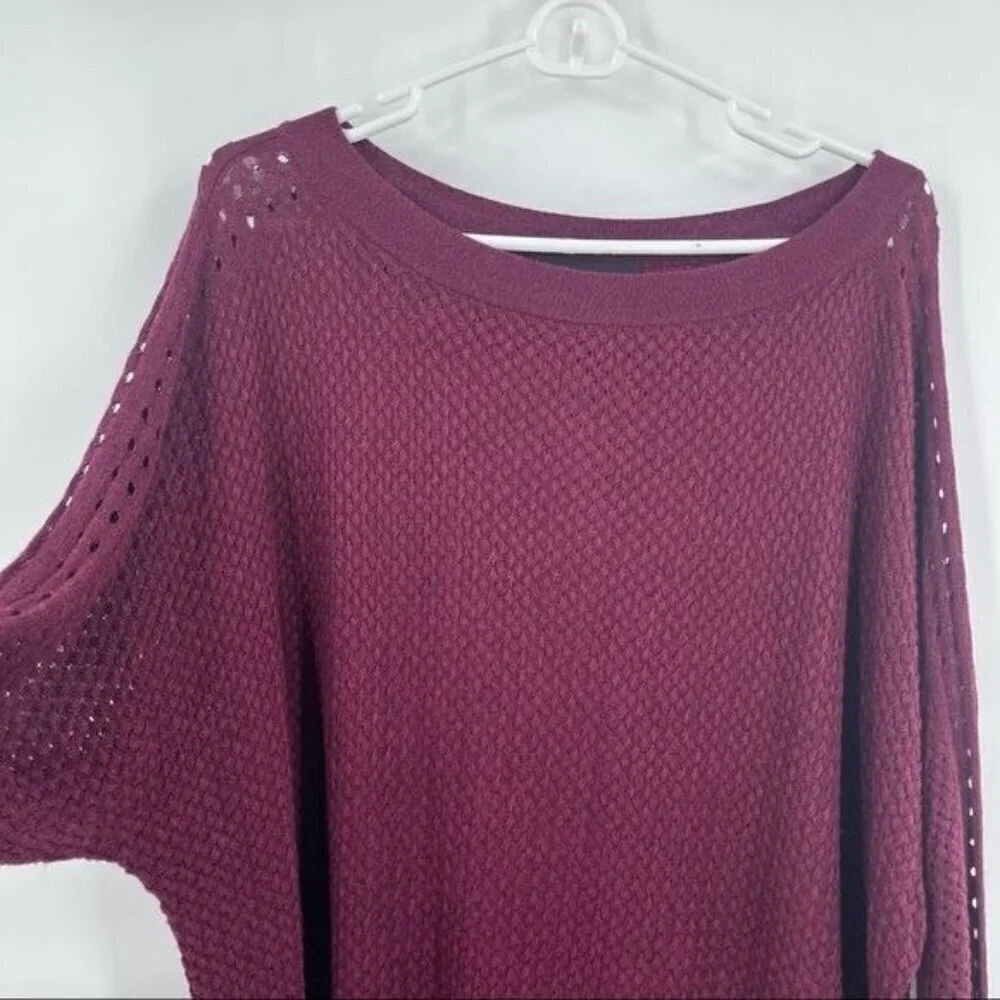 Lane Bryant purple long sleeve cardigan blouse top size 22/24